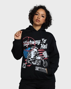 Rats Get Fat Highway To Hell Hoodie Black Antiperspirant