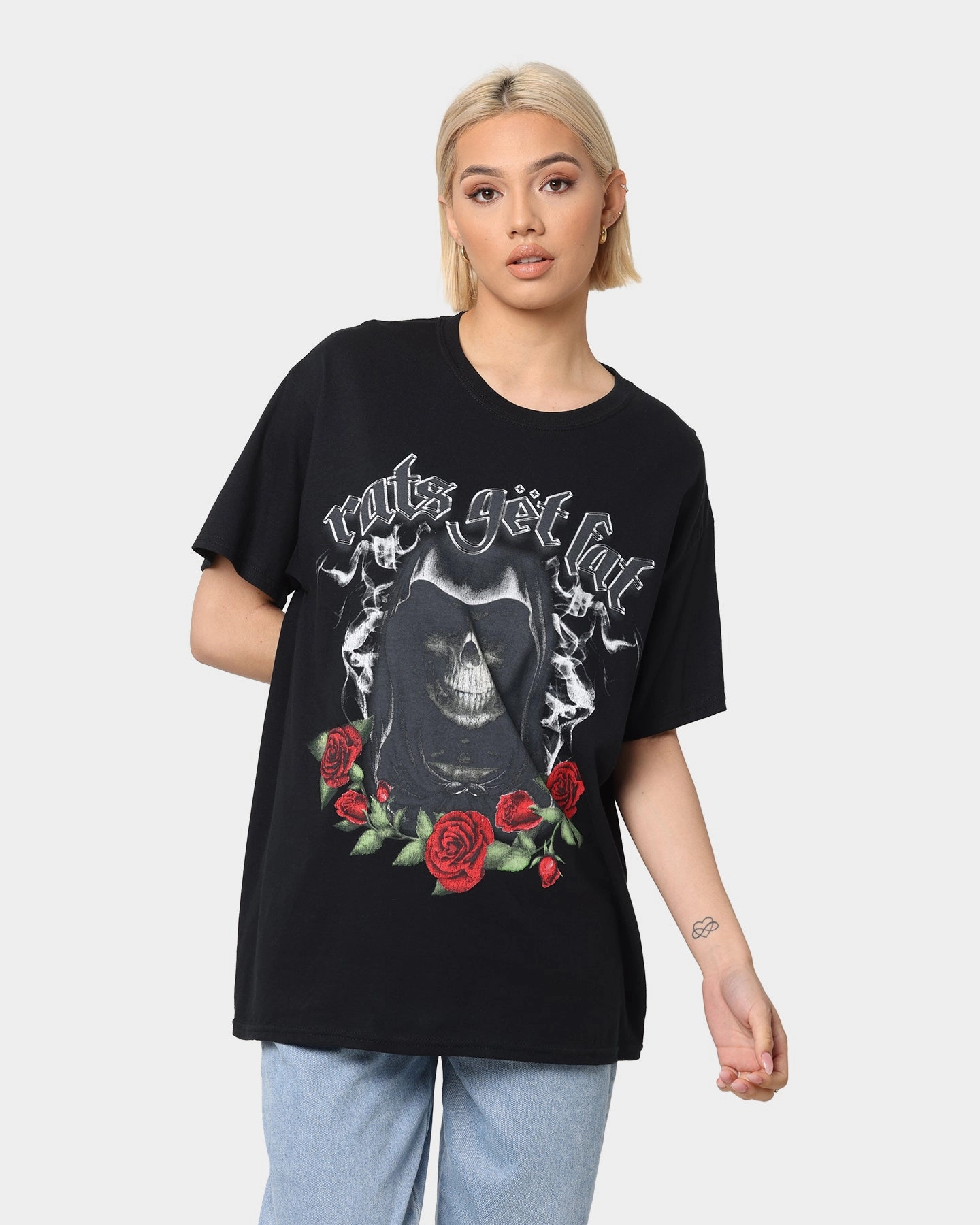 Gym clothing Rats Get Fat Motor Rats Vintage T-Shirt Black