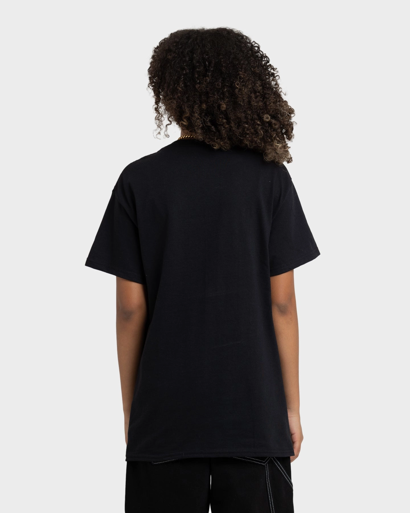 Rats Get Fat No Comment T-Shirt Black Easy Layering Modern Style Trend