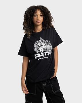 Sporty Style Rats Get Fat No Comment T-Shirt Black