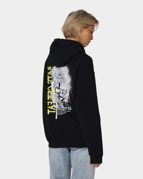 Rats Get Fat Paint Flower Hoodie Black Bestow