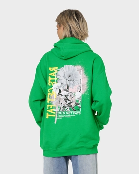chefs Rats Get Fat Paint Flower Hoodie Green