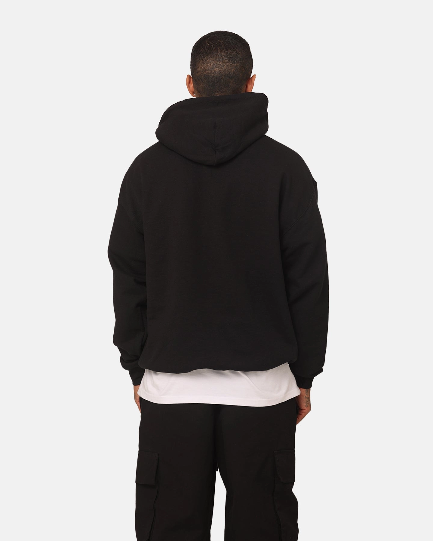 Rats Get Fat Paranoid Hoodie Black Stretchy Chic