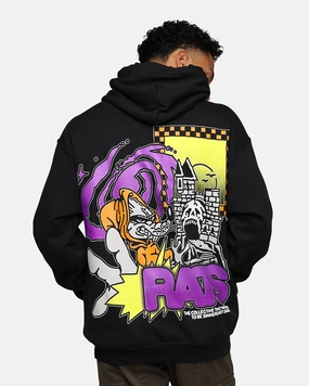 snowboarder Belted Rats Get Fat Ratpack Hoodie Black