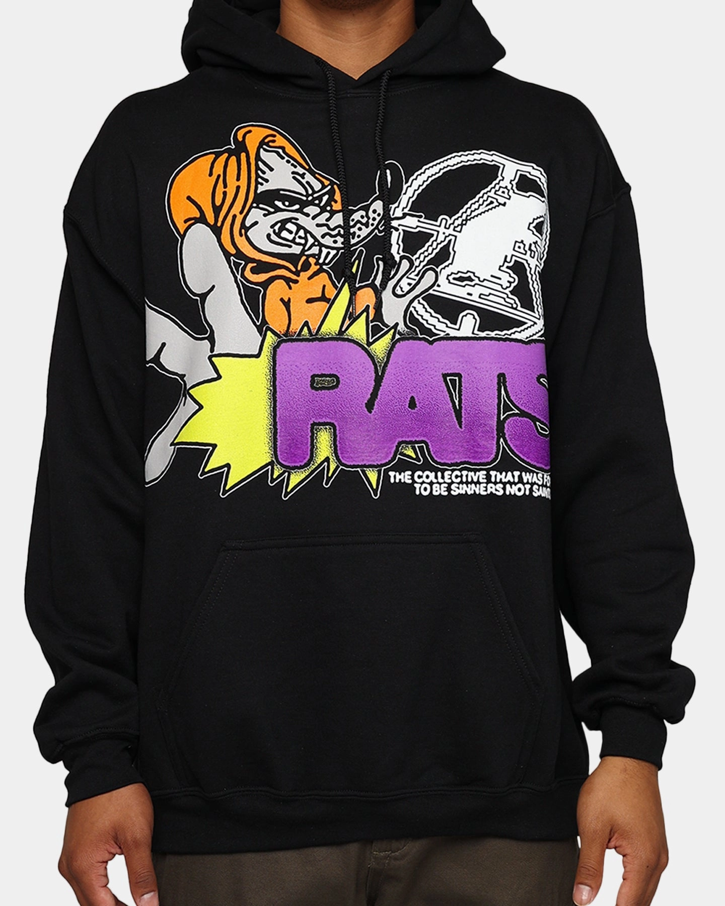Awareness Rats Get Fat Ratpack Hoodie Black