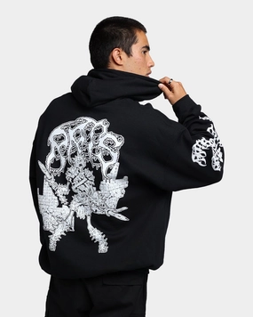high - street buy Rats Get Fat Rats Warrior Hoodie Black