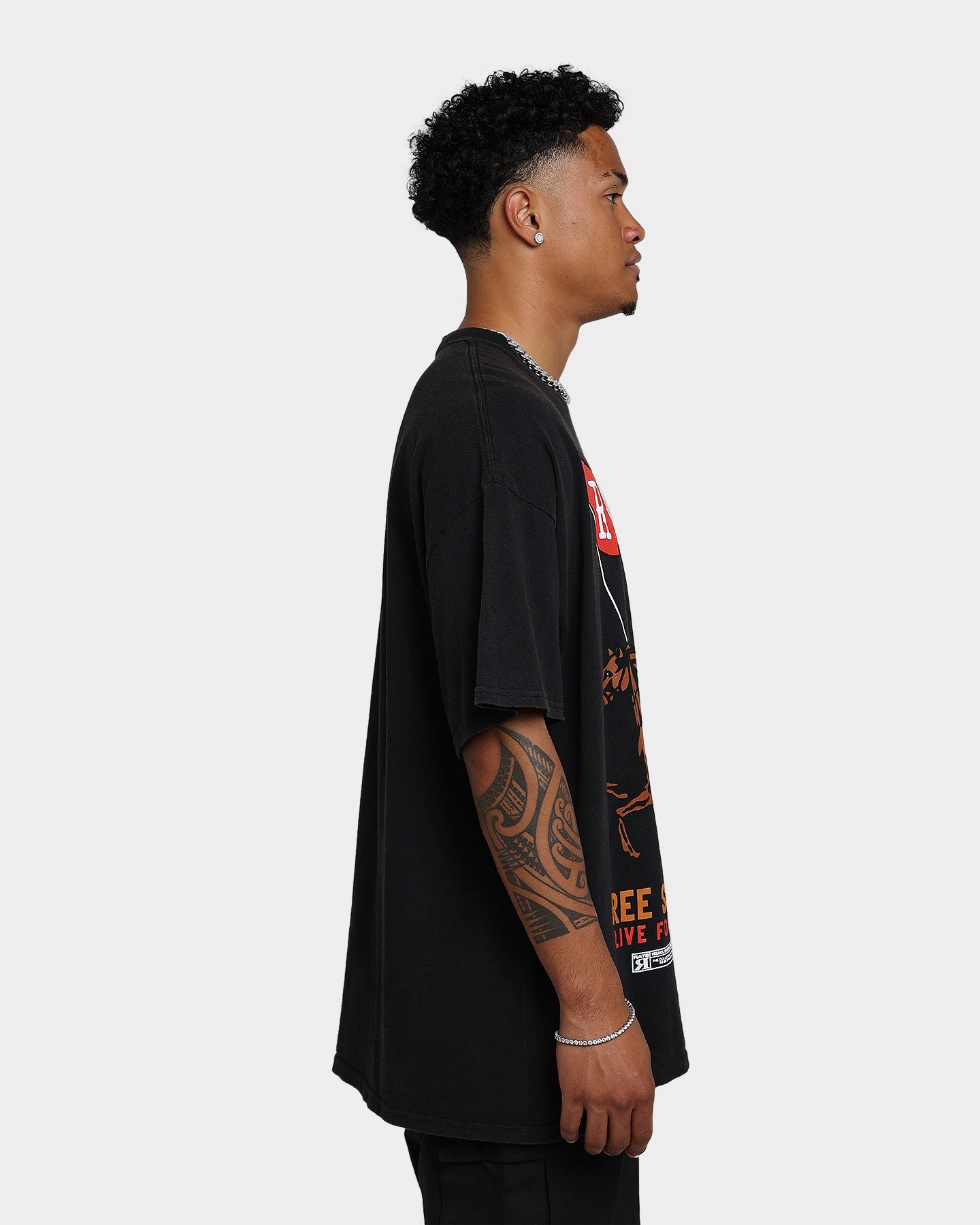 Smart Outfit Office Attire Rats Get Fat Rise Above Vintage T-Shirt Black Wash
