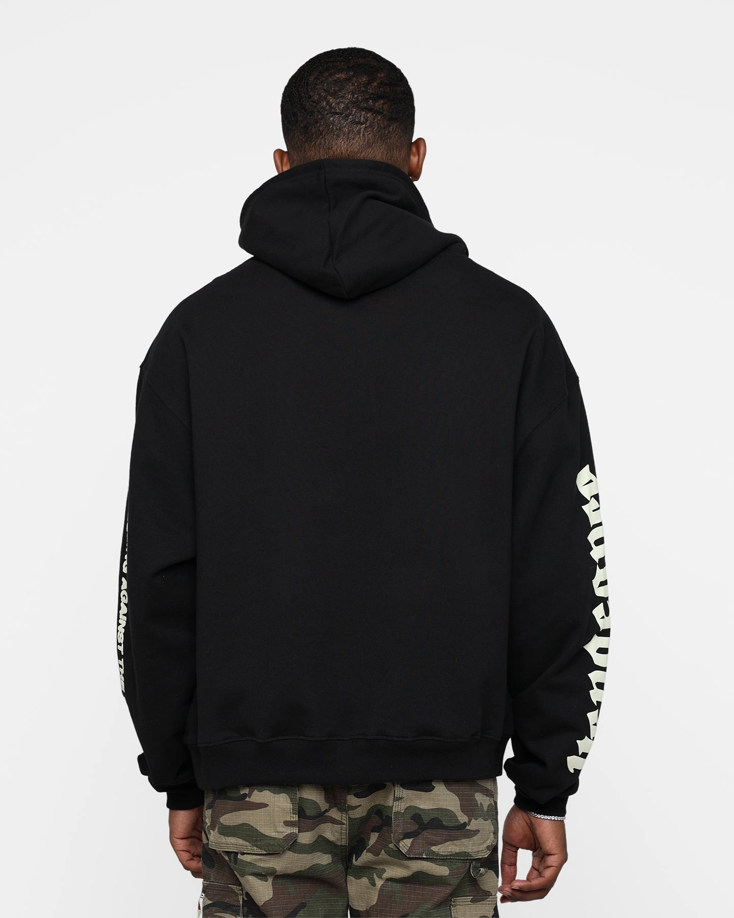 suitable for photography Consent Rats Get Fat Vengeance Rhinestone Hoodie Black