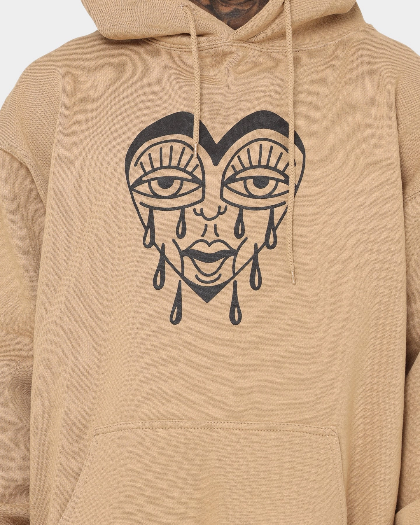 suitable for day wear Rats Get Fat When I Die Hoodie Sand