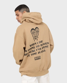 Win Classic Jacket Rats Get Fat When I Die Hoodie Sand
