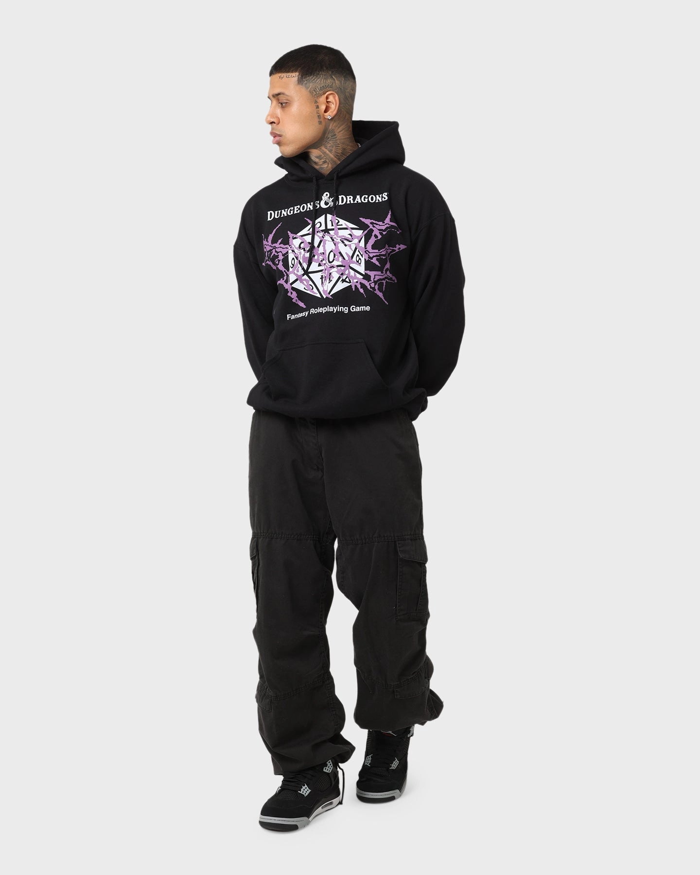 Rats Get Fat X Dungeons And Dragons Warduke Premium Vintage Hoodie Black Weather resistant