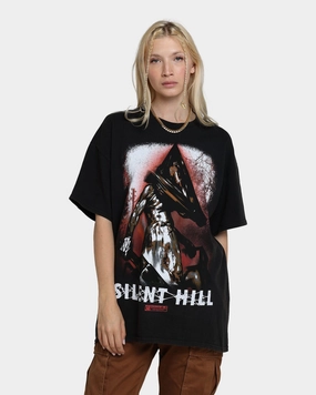 Rats Get Fat X Silent Hill Pyramid Head Vintage T-Shirt Black Wash Everyday Top Comfort Design