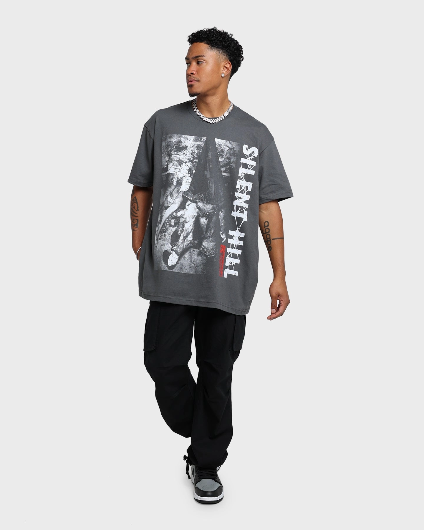Rats Get Fat X Silent Hill  Silent Hill T-Shirt Charcoal Timeless Appeal