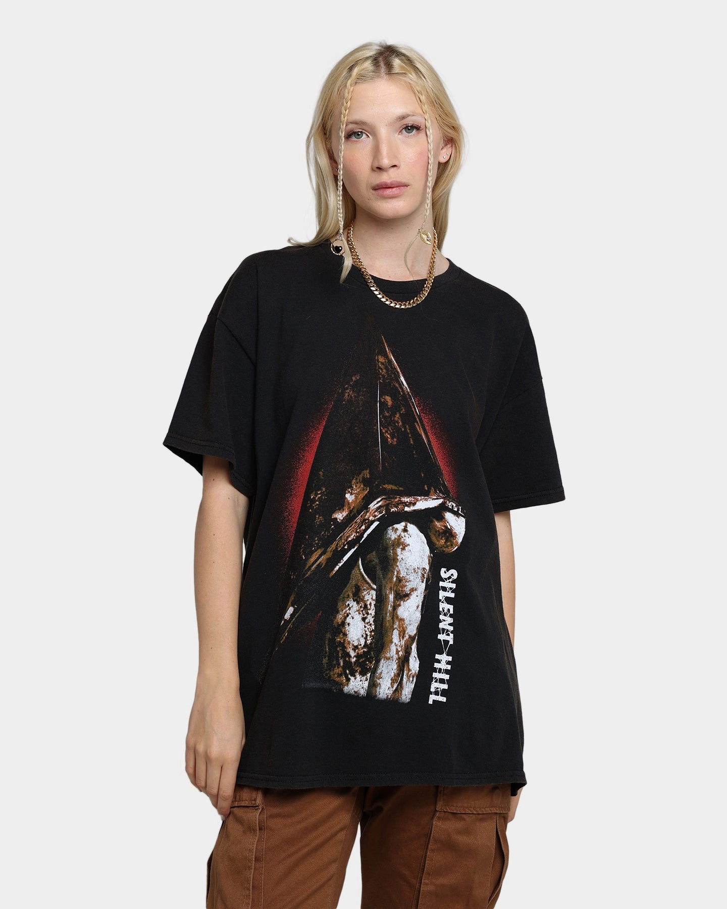 Rats Get Fat X Silent Hill The Halo Of The Sun Vintage T-Shirt Black Wash Holiday Outfit