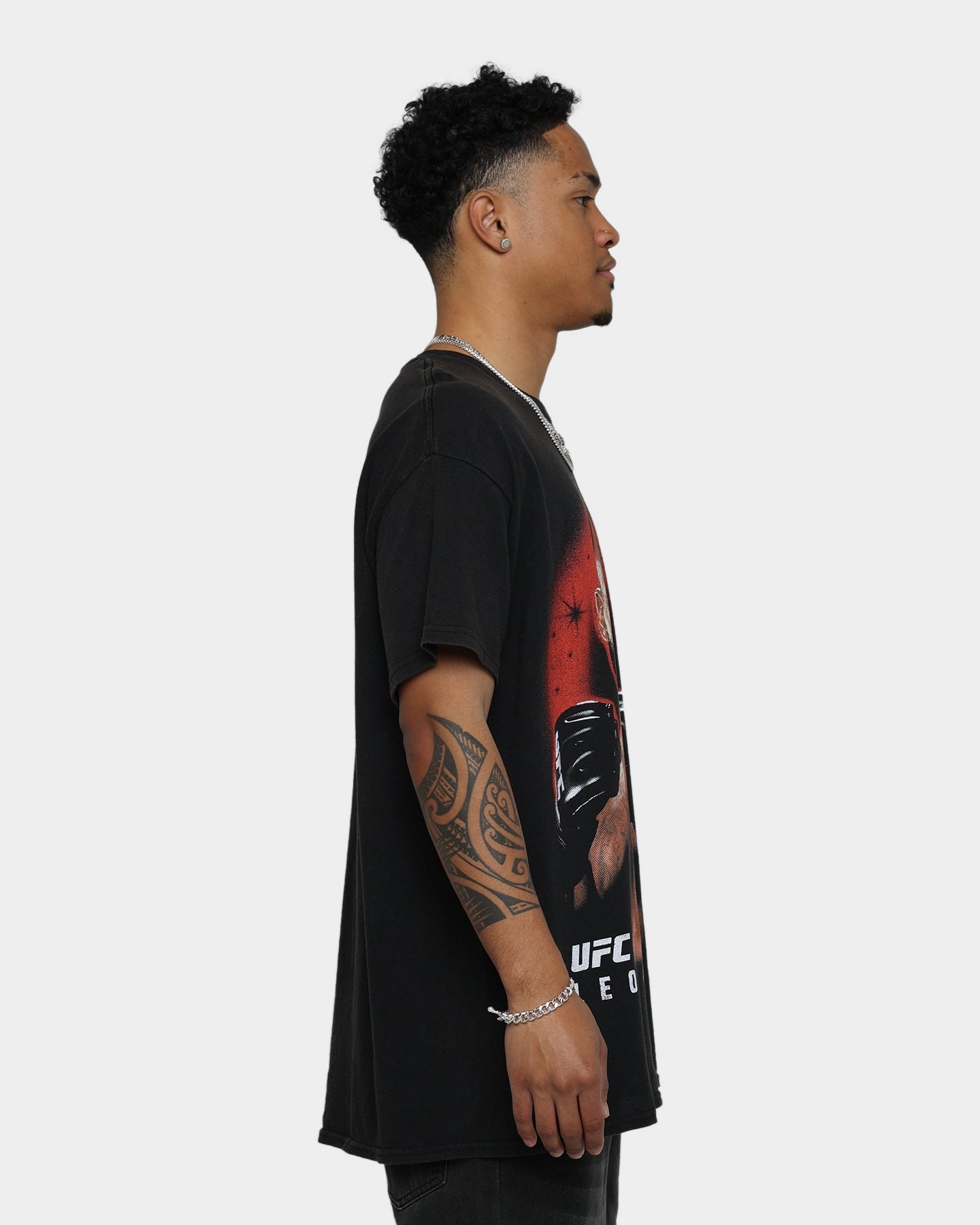 Light Breeze UFC By Goat Crew Leon Edwards Vintage T-Shirt Black Wash