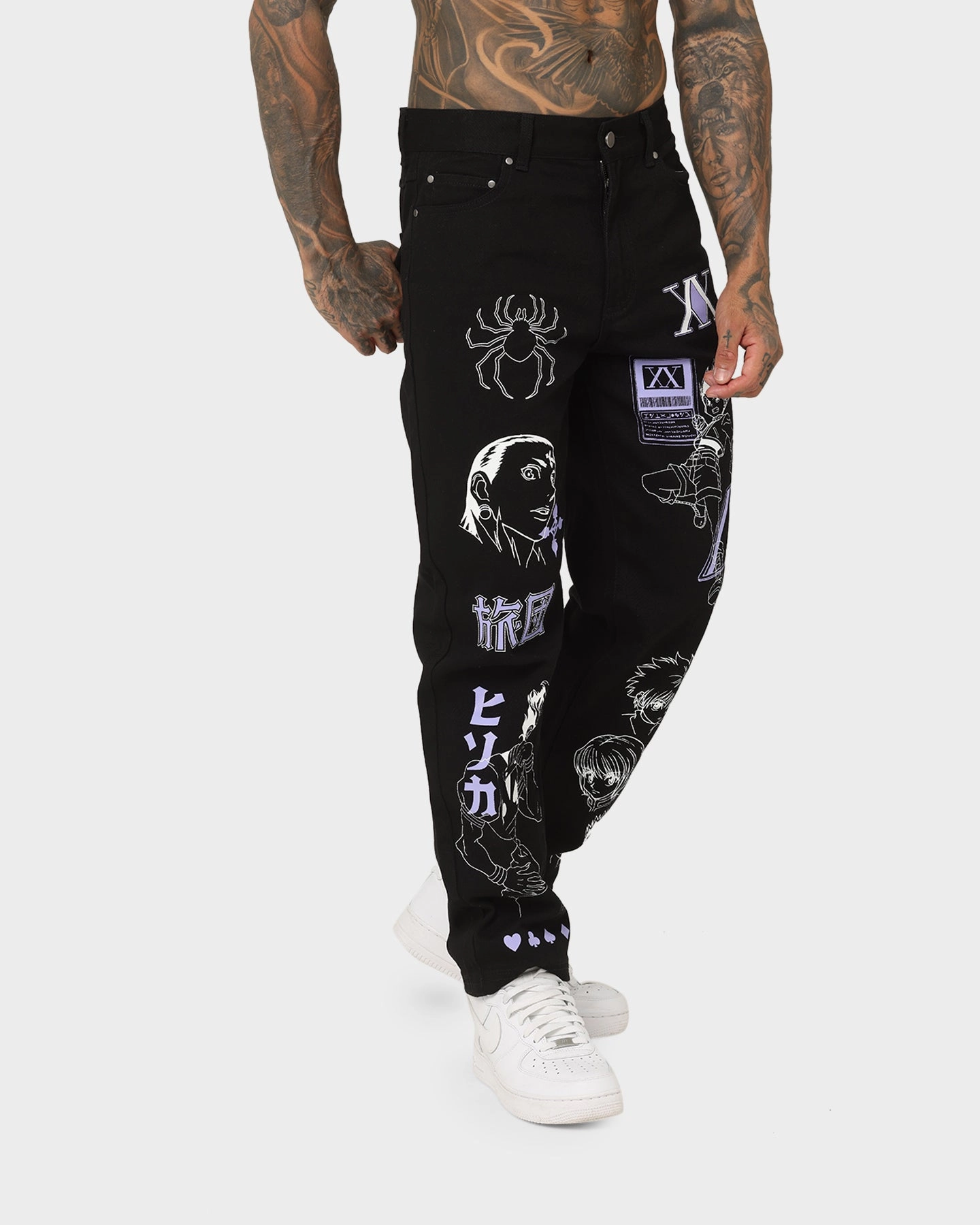 Outdoor Enthusiast Premium Home Comfort Core Wardrobe Goat Crew X Hunter X Hunter Jeans Vintage Black