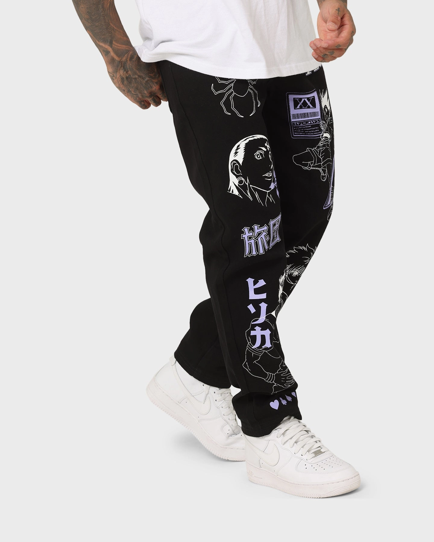 Daily Clothing Work Meeting Casual Goat Crew X Hunter X Hunter Jeans Vintage Black