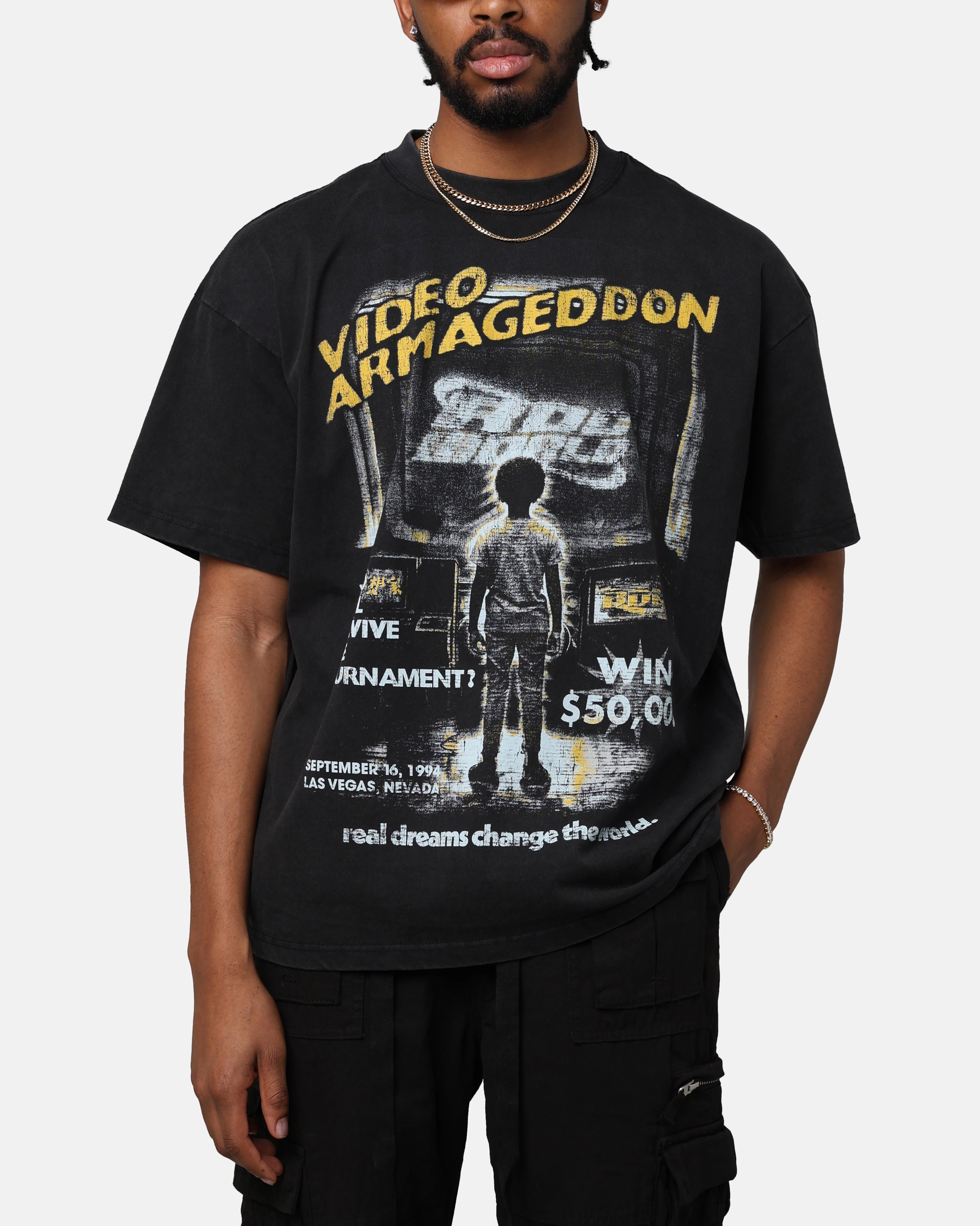 Eco Friendly Dyes Trendy Layering RDCWorld 1994 Tournament T-Shirt Vintage Black