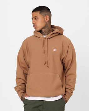 Champion Reverse Weave Small C Hoodie Contour Blush Slide Adjustable Waist Tabs