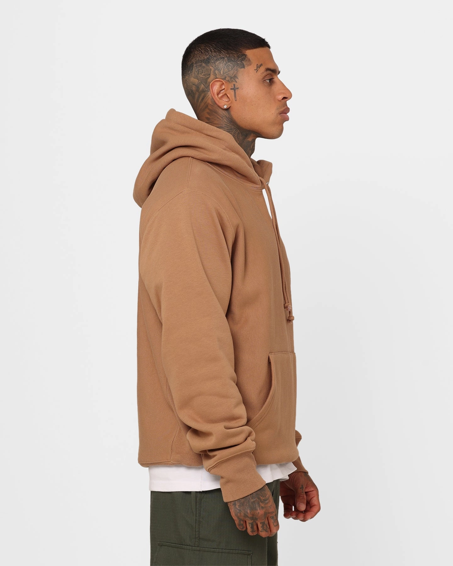 Champion Reverse Weave Small C Hoodie Contour Blush Souvenir