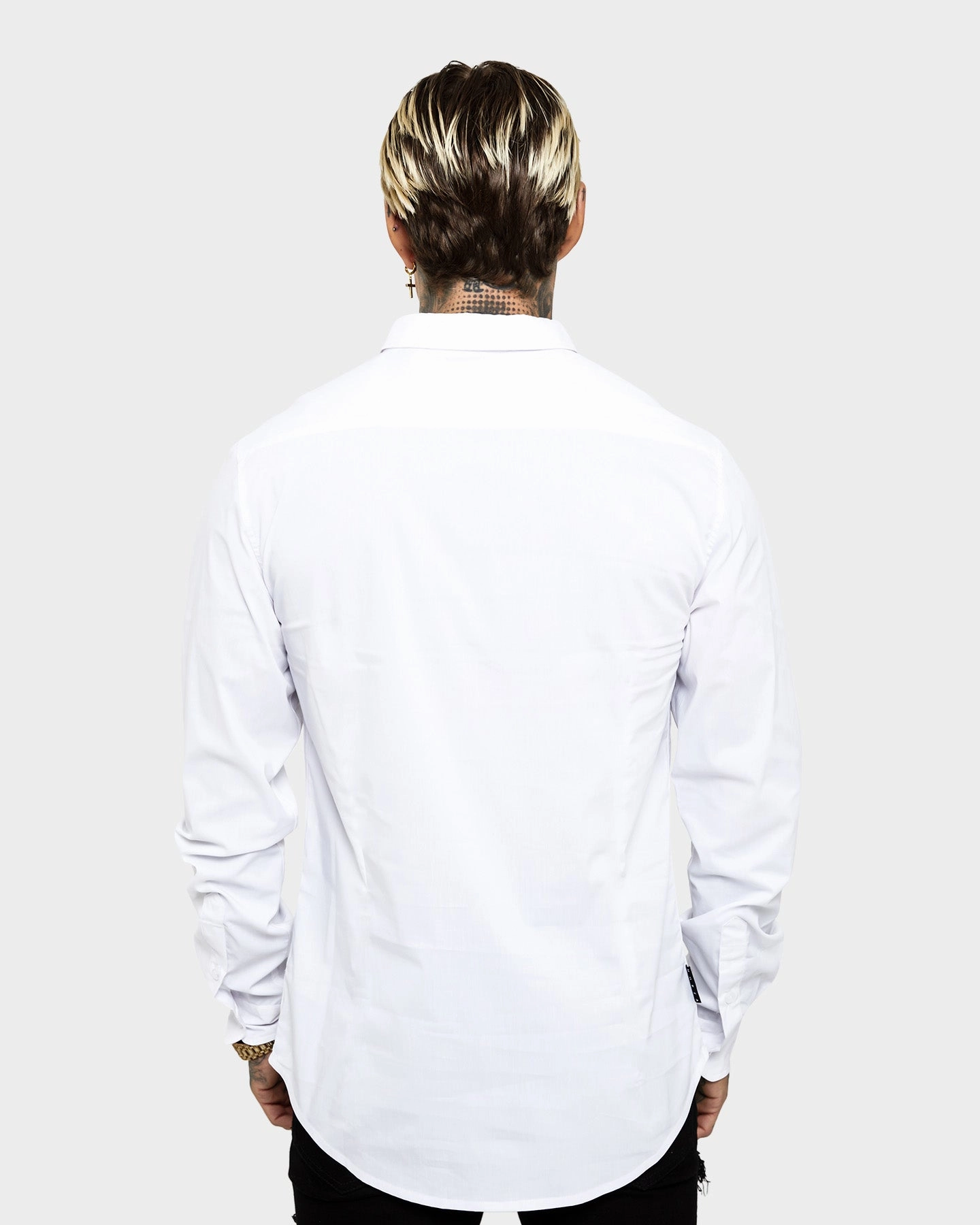 Unisex style Saint Morta Alpha Horoma Slim Fit Shirt White