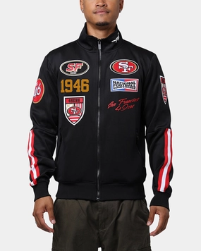 Tapered Silhouette Danger Pro Standard San Francisco 49ers Fast Lane Track Jacket Black/Red