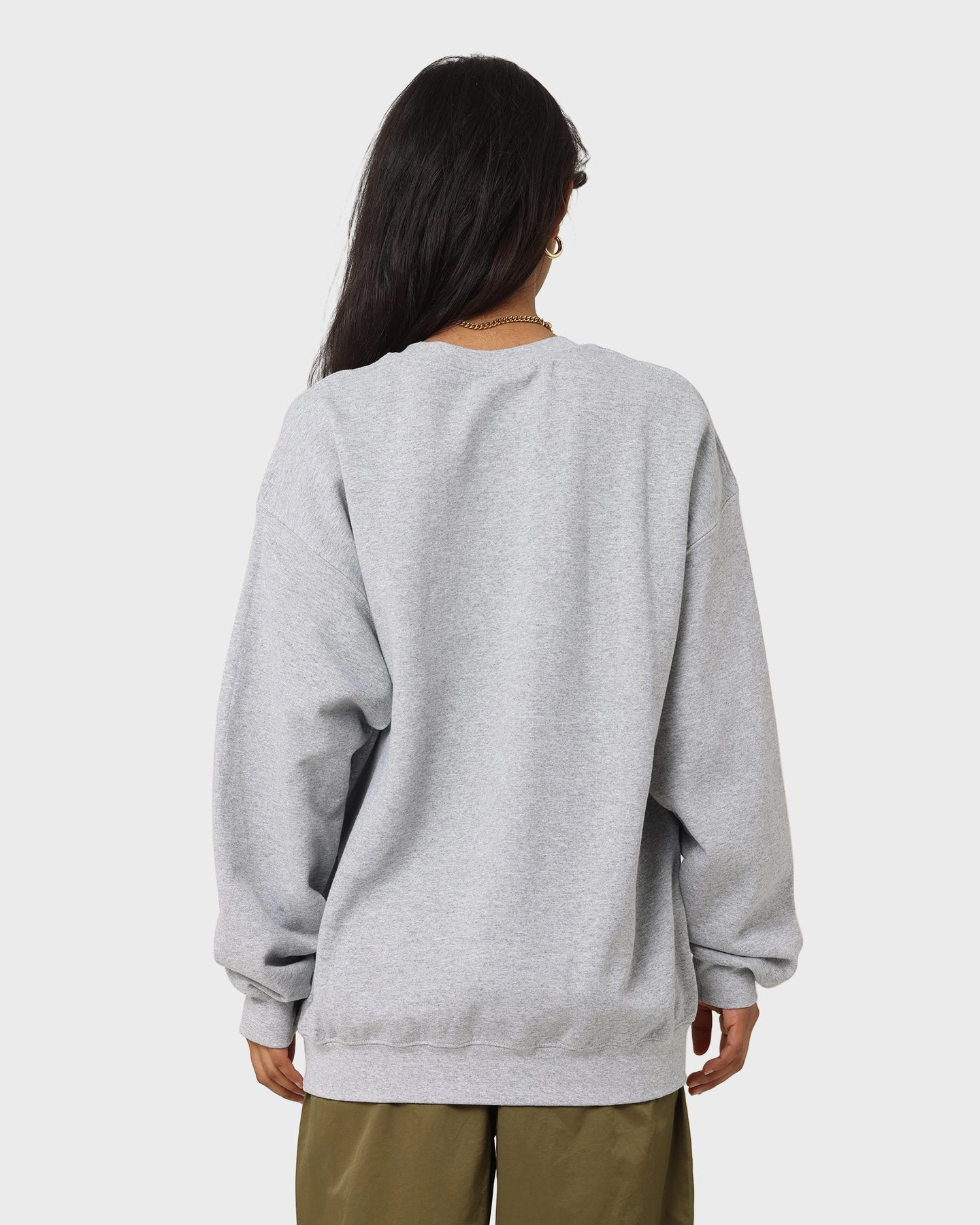 Cozy And Warm American Thrift X Johnny Bravo Johnny Bravo Crewneck Grey