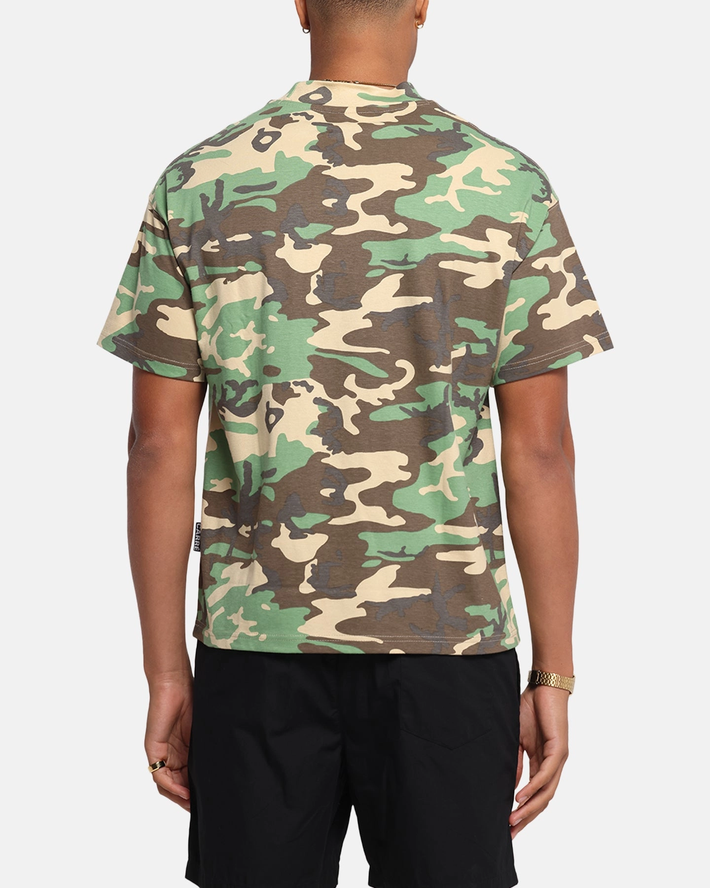 Basic Comfort Carr?? Blanc T-Shirt Woodland Camo