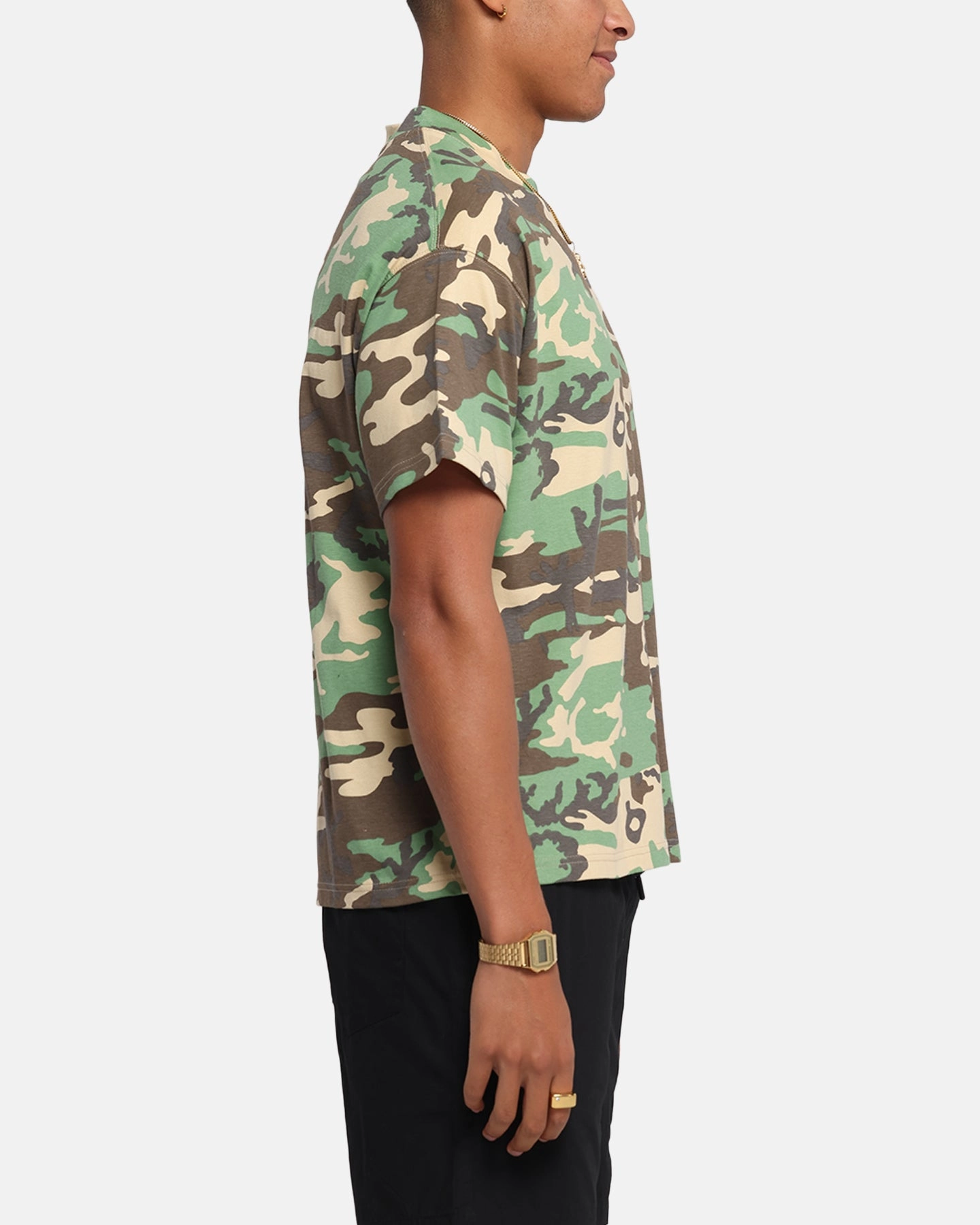 Carr?? Blanc T-Shirt Woodland Camo harmonious Casual Day Wear