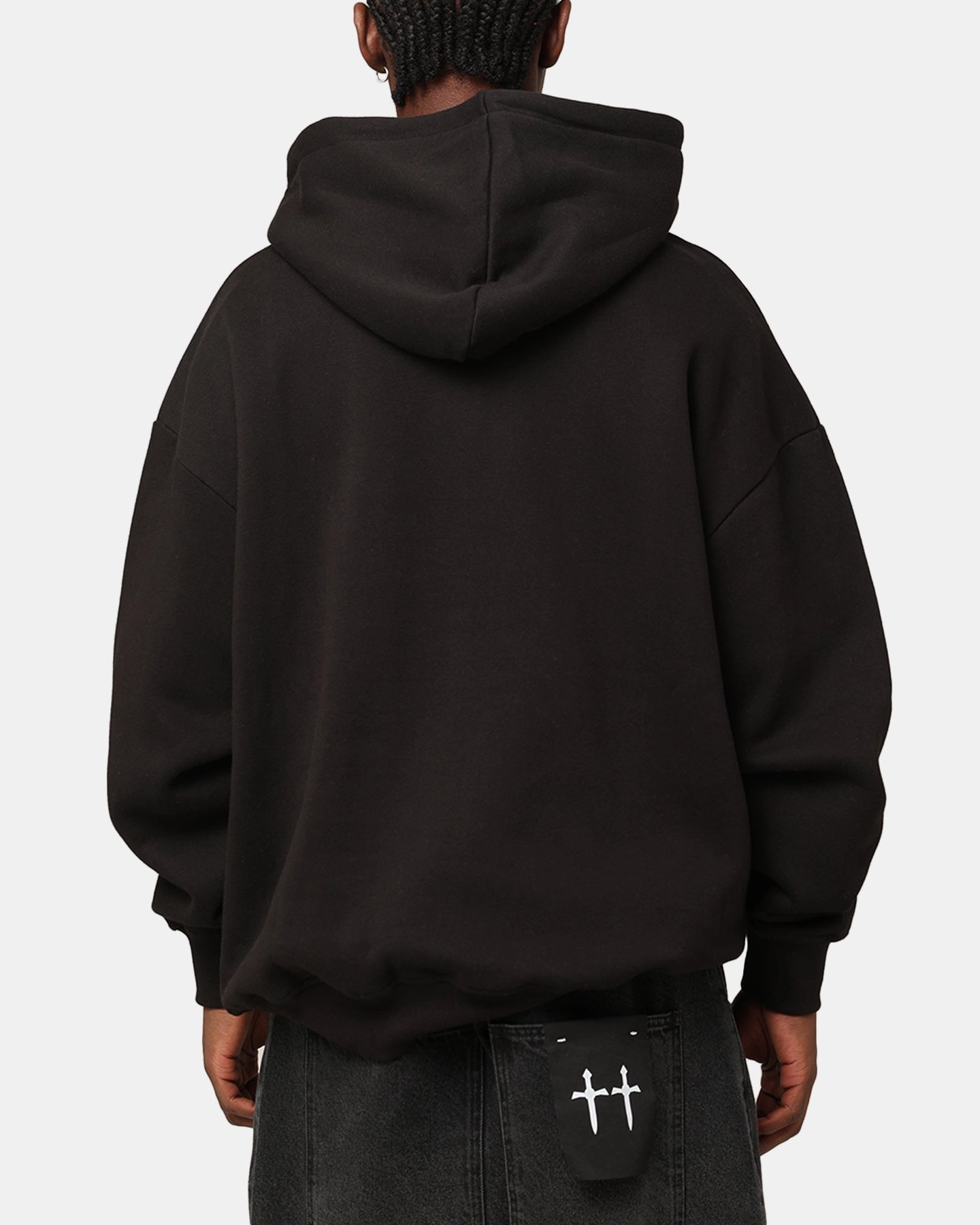 Playboy Bunny Basics Oversized Hoodie Black Rain Comfort Thrive