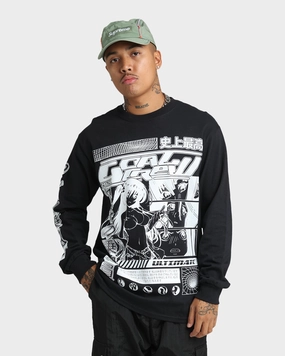 Indoor Event Sporty essentials Goat Crew Anime Long Sleeve T-Shirt Black