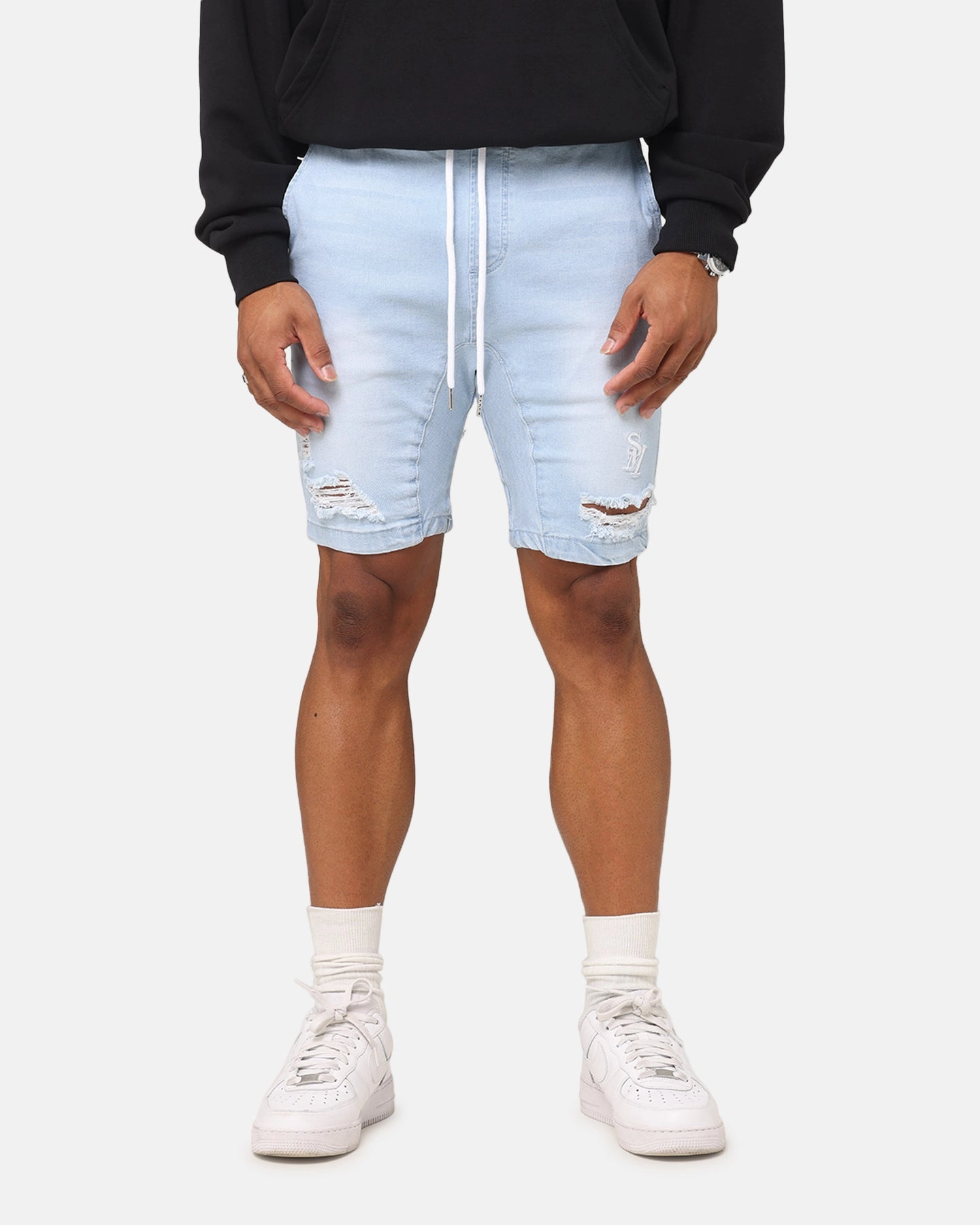 Saint Morta Annex V2 Denim Shorts Pale Blue ski wear