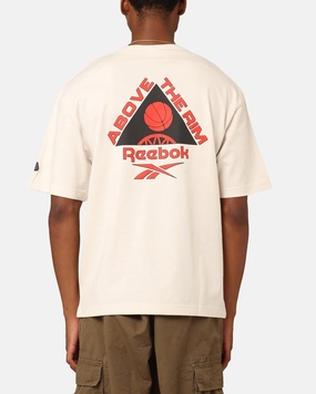 Layered Look Wear Reebok Above The Rim Hoopwear T-Shirt Vintage White