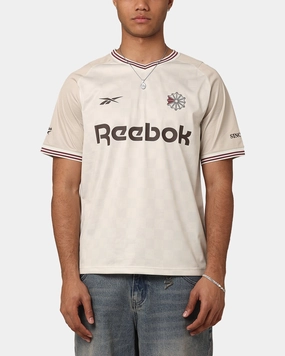 Compression Fit Reebok Beige Heritage Jersey Utility Brown