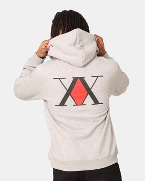 Reebok X Hunter X Hunter Hoodie Medium Grey Heather Loop Fastened Hood suitable for individual sports