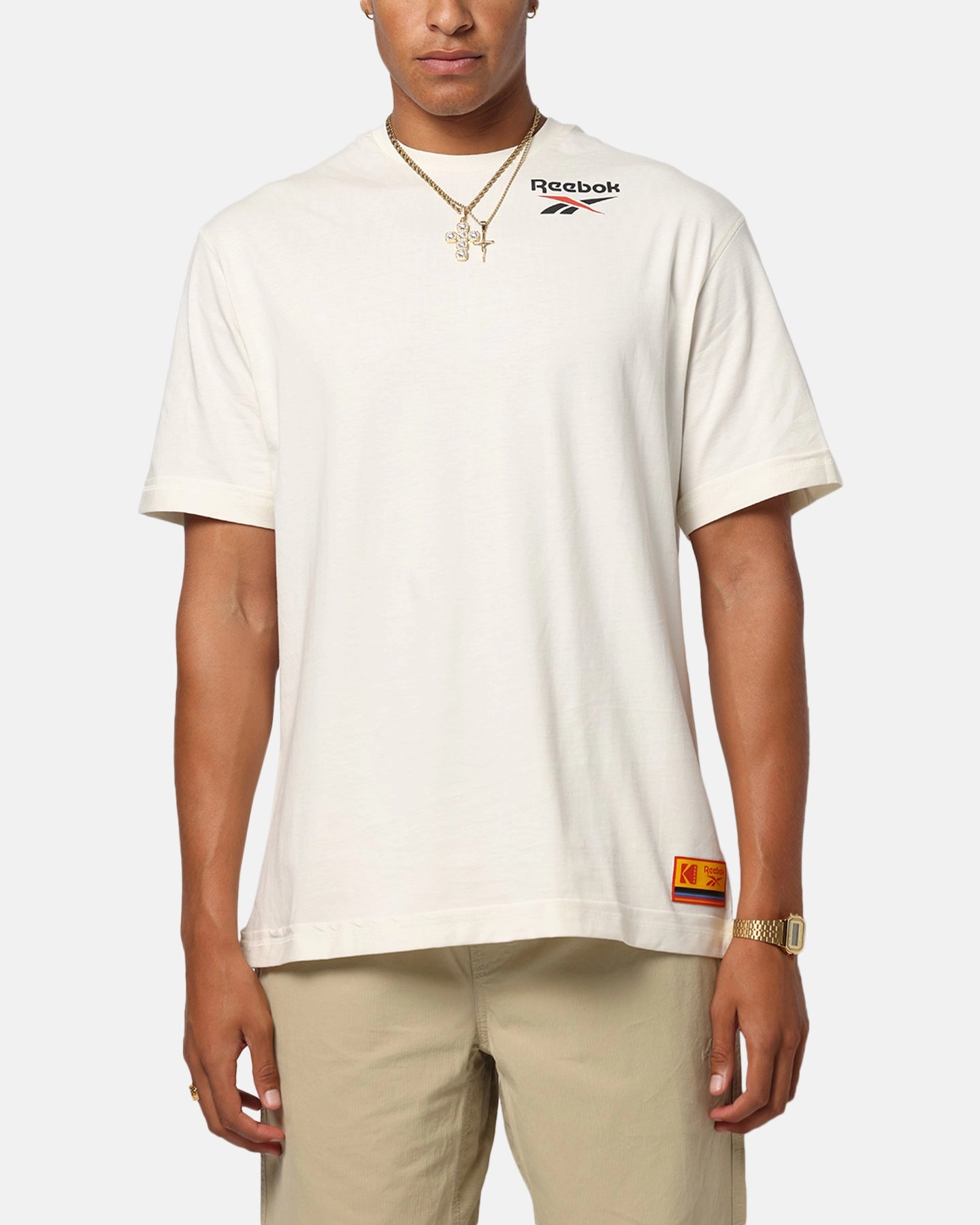 NonRestrictiveCut Reebok x Kodak Graphic Run T-Shirt Chalk