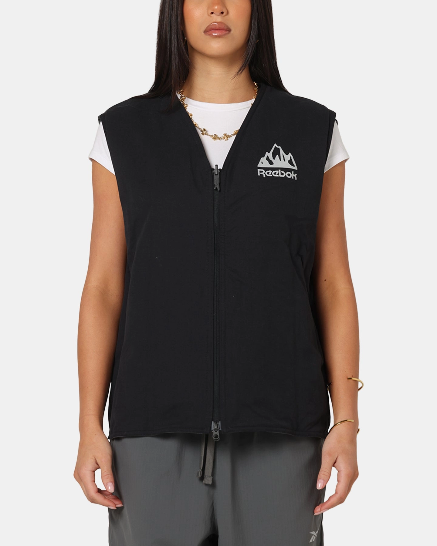 Odor Resistant Finish Reebok X Market Reversible Vest Black/Silver