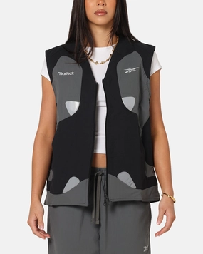 Reebok X Market Reversible Vest Black/Silver Elegant Styling Wardrobe Essential