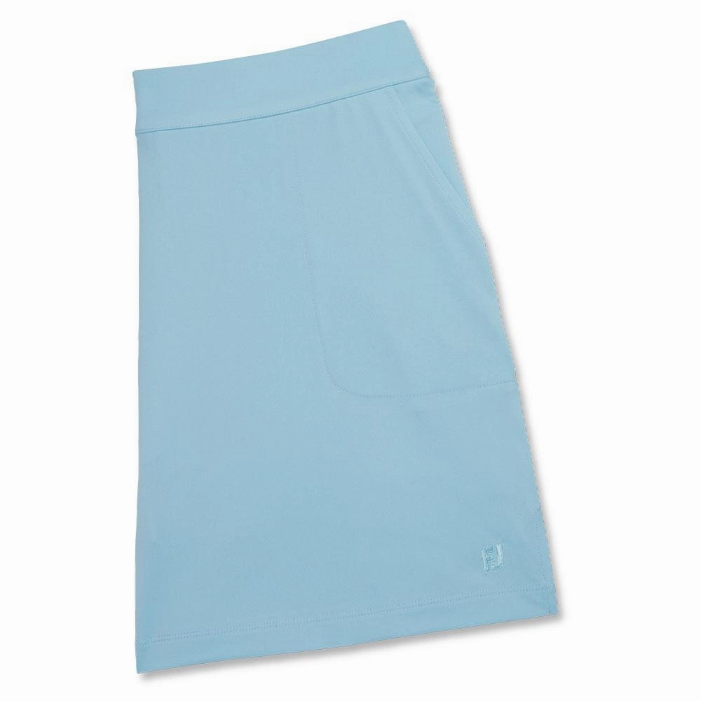 Hypoallergenic fabric FootJoy Performance Knit Golf Skort Blue - SS23 Women