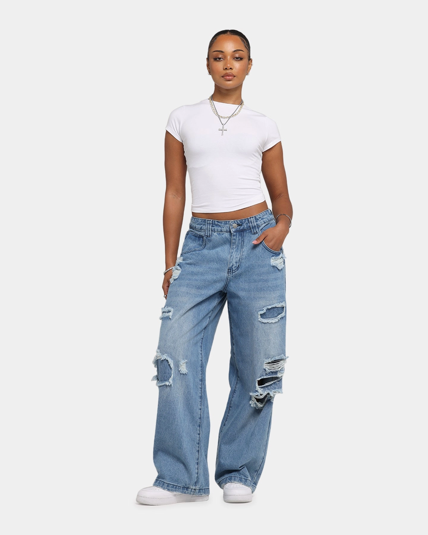 Smooth Loose Versatile Wear It All Saint Morta Amplus Rampage Jeans Rampage Blue