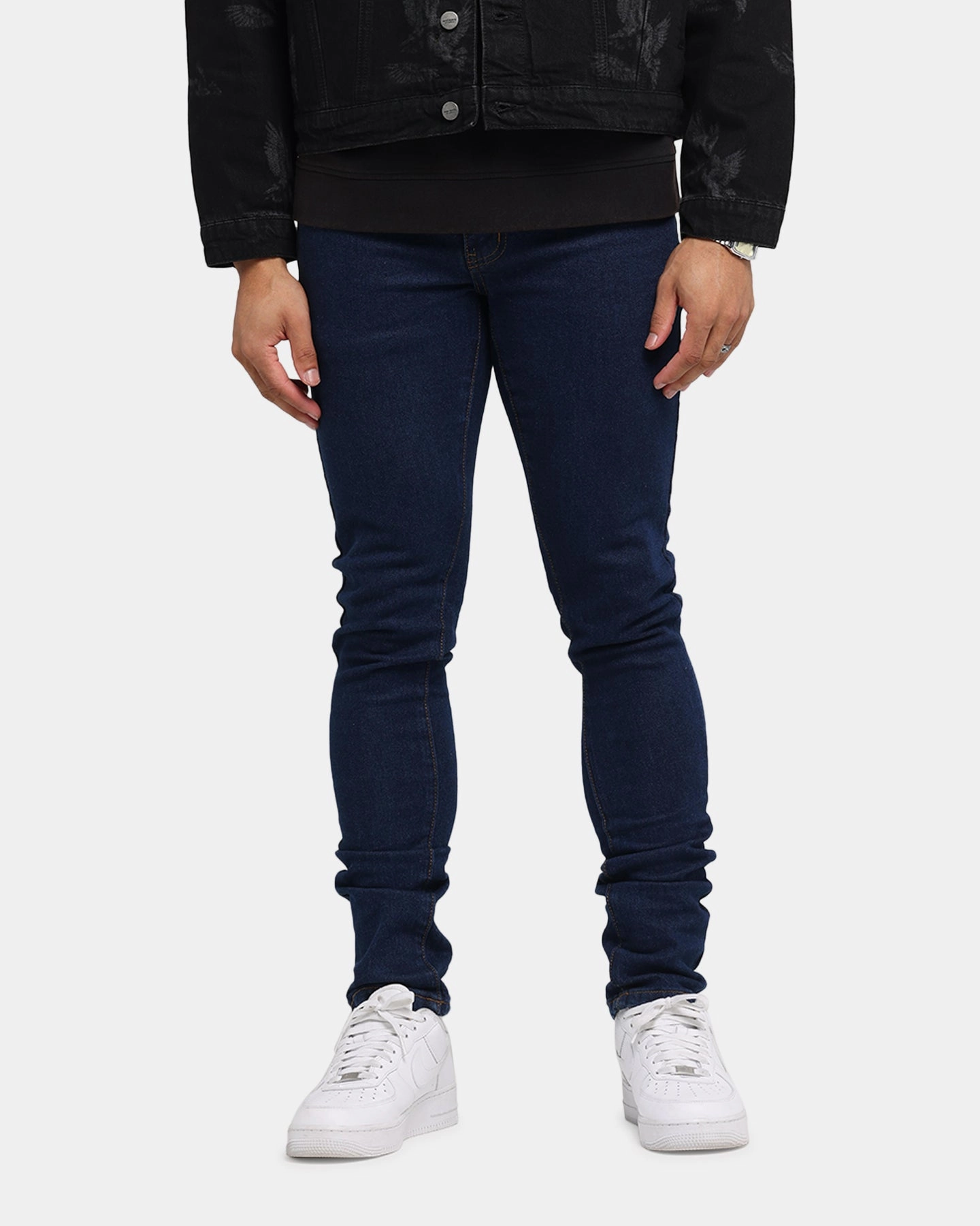 Saint Morta Dynasty Jeans Indigo/Tan Traveler Gear Earthy Modern Fit