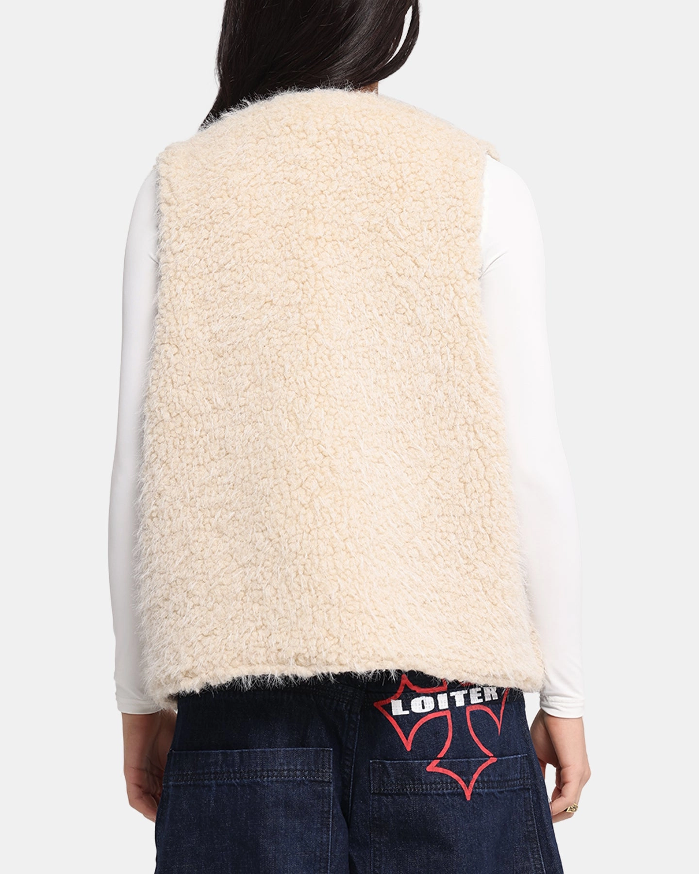 XXIII Fur Vest Cream adults