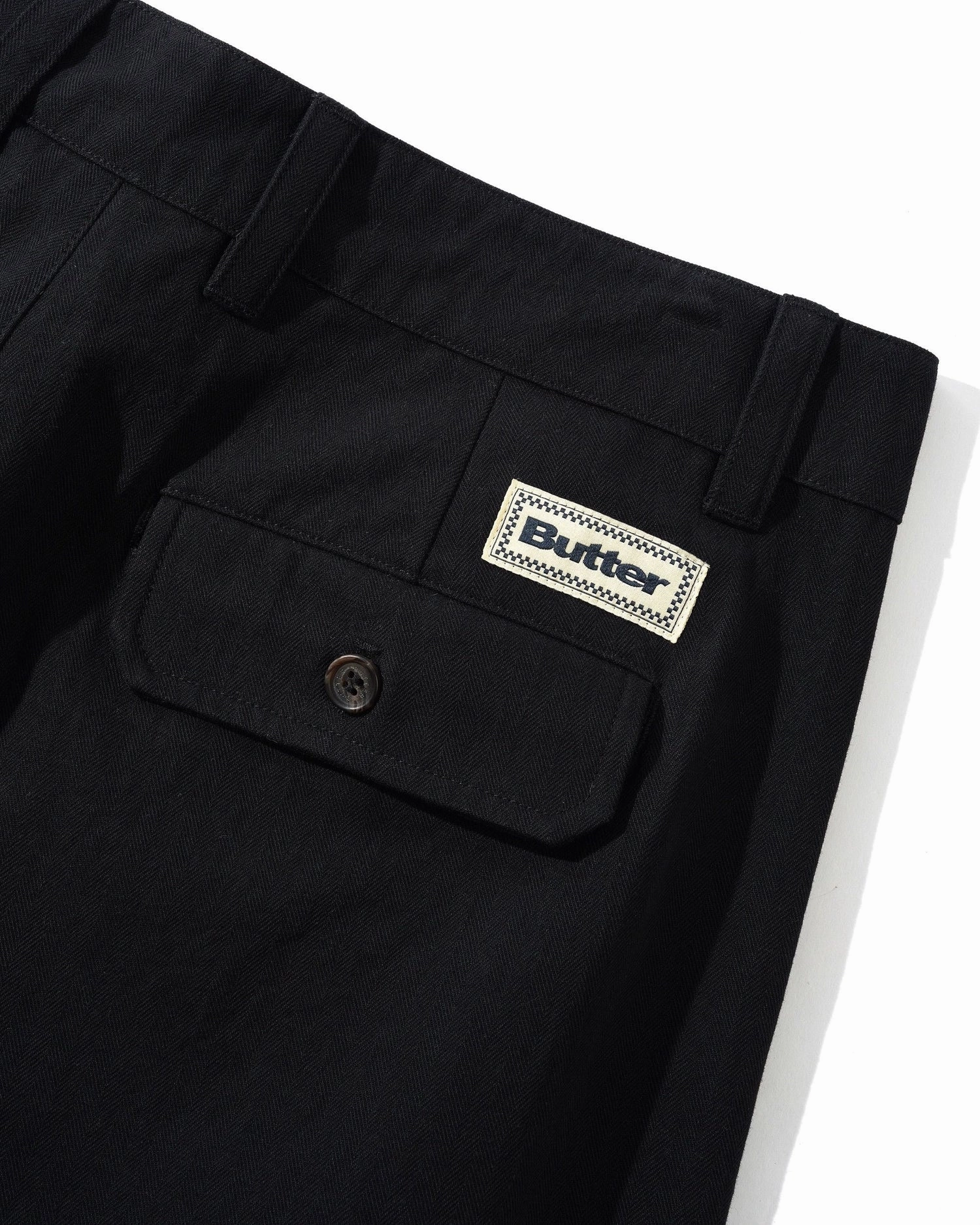 Butter Goods Pleated Trousers 'Black' Fashionable Comfort