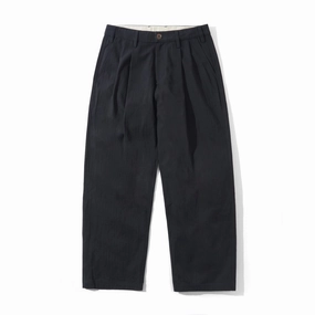 Butter Goods Pleated Trousers 'Black' Flattering Design Wear