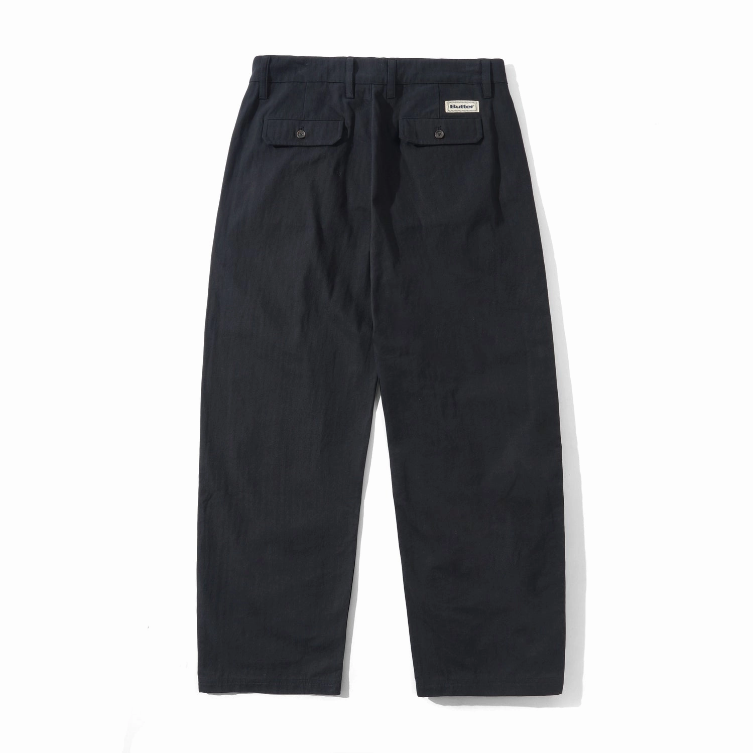 Reflective accents Chilly Weather Comfort Butter Goods Pleated Trousers 'Black'