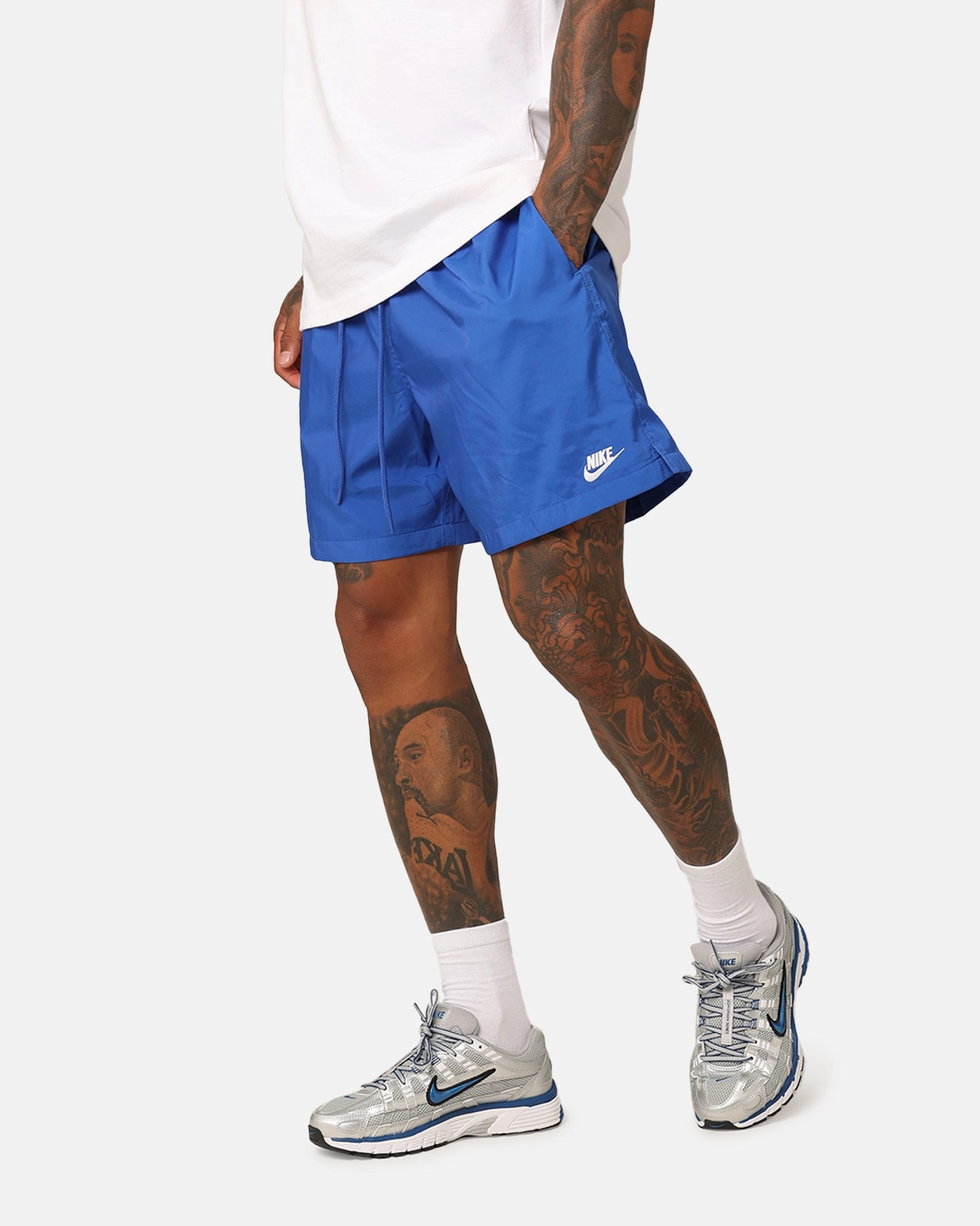 Durable Construction Reflective details Nike Club Flow Shorts Game Royal/White
