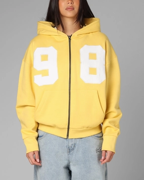 Loiter Cosmos Zip Hoodie Yellow OdorControl Treatment suitable for extreme sports