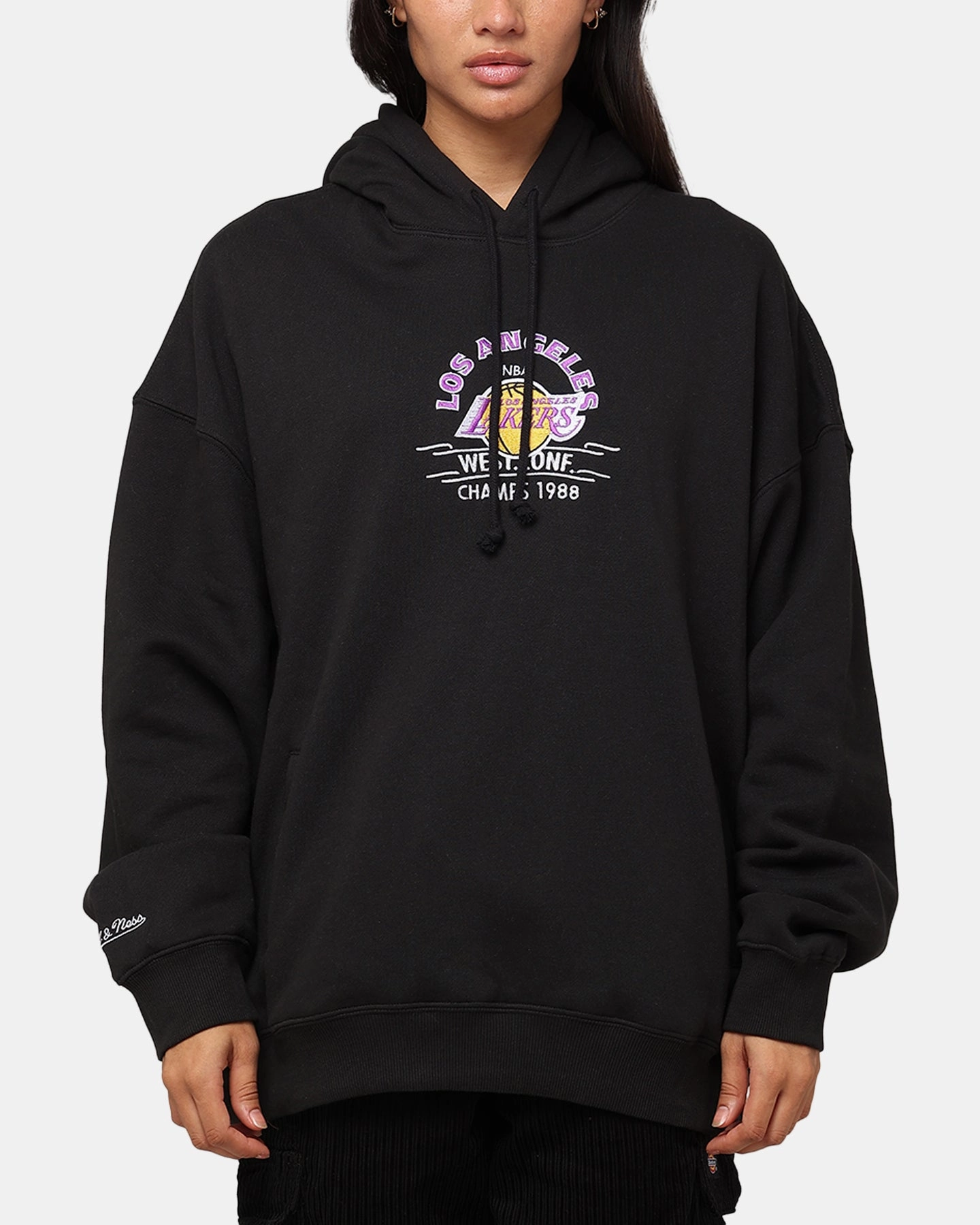 Mitchell & Ness Los Angeles Lakers Letterman Hoodie Black Situation