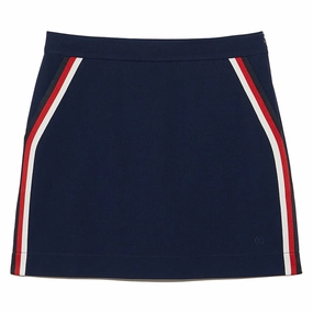 Adjustable Waist City Look Gfore Tux Luxe 4-Way Stretch Twill Golf Skort Twilight - SP23 Women
