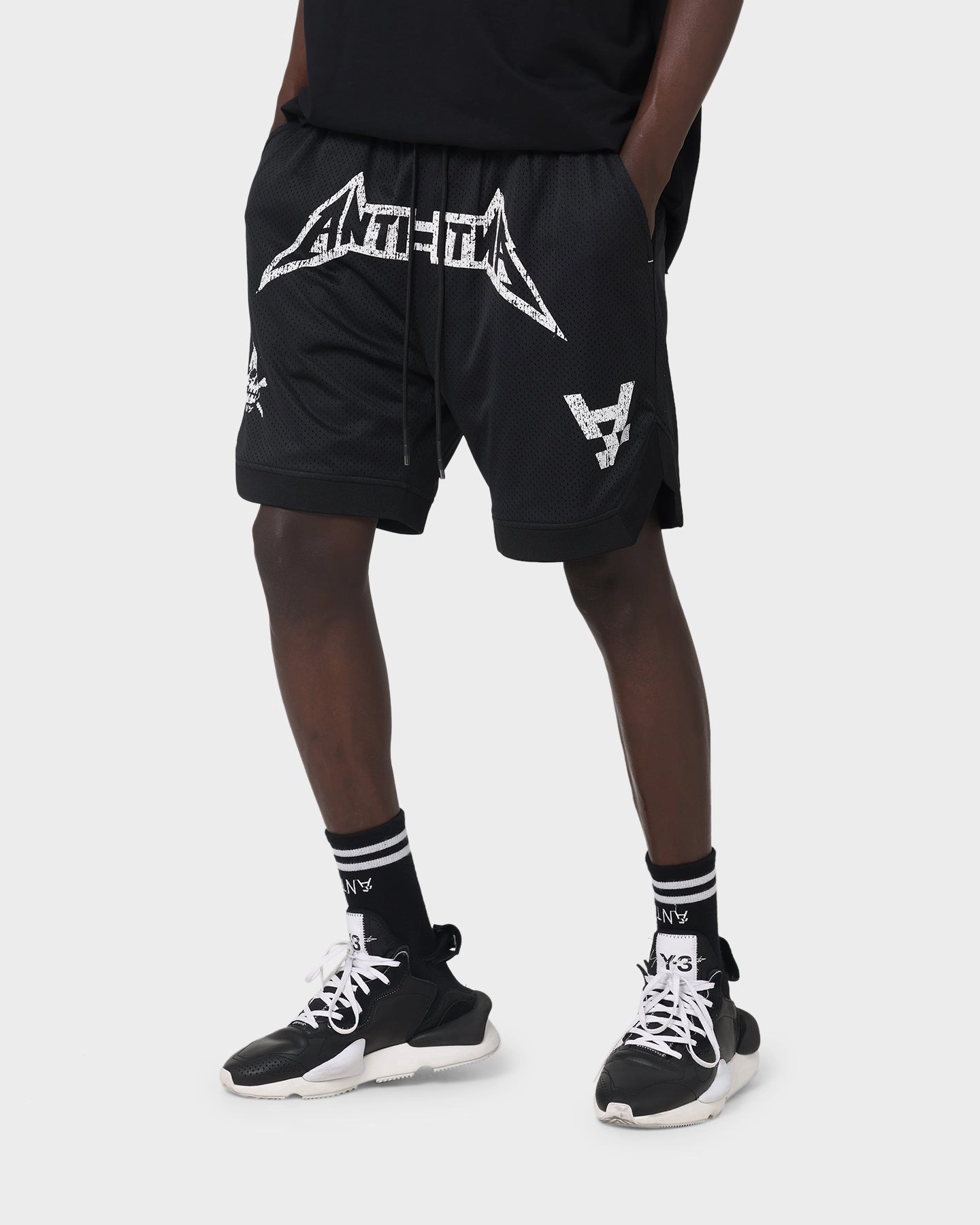 The Anti Order Heavy Metal Basketball Shorts Black/White Outdoor Days